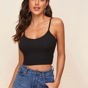 Forever 21 Black Cropped Top